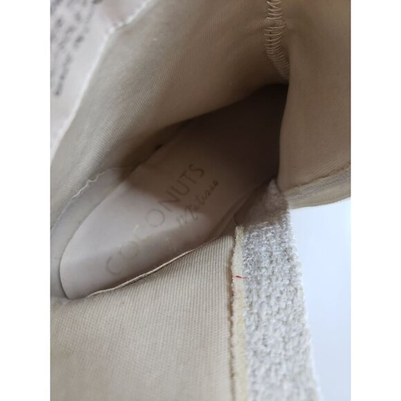 COCONUTS BY MATISSE Blair Ankle Boot in Fabric Boot In Ivory - Size 9 - Picture 8 of 8